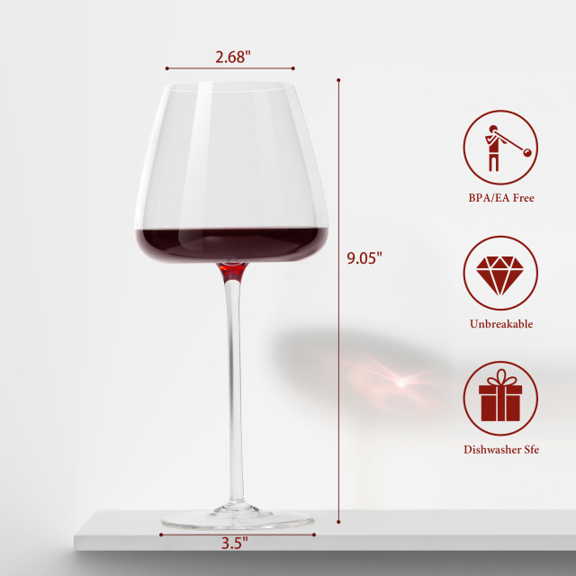 Crystal Stem Wine Glass – 450ml / 18oz | CnGlass
