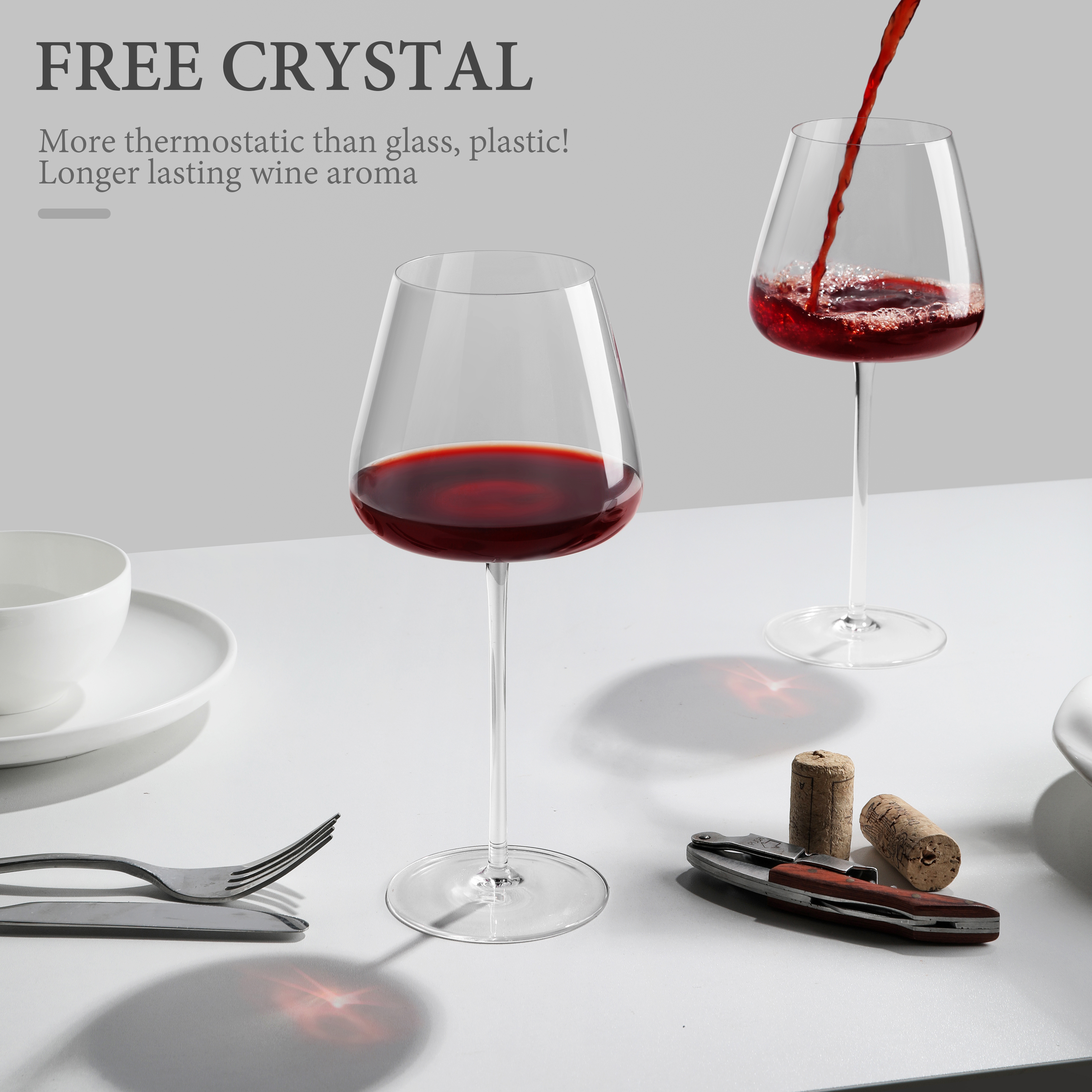 Crystal Stem Wine Glass – 450ml / 18oz | CnGlass