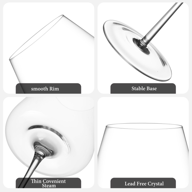 Crystal Stem Wine Glass – 650ml / 22oz | CnGlass