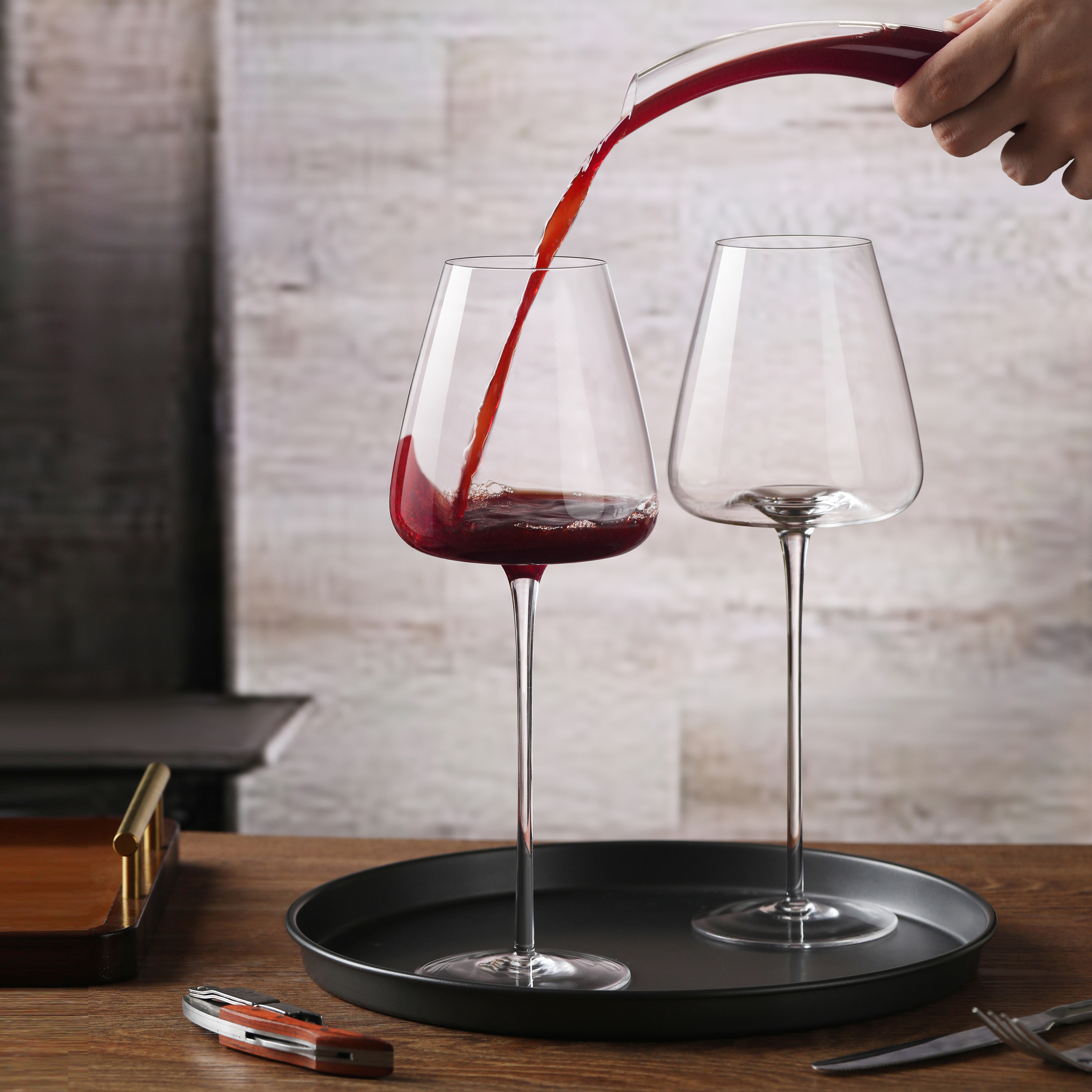 Кристальный бокал для вина на ножке – 650 мл | CnGlass
