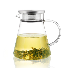 Glass Teapot with Integrated Stainless Steel Lid & Infuser – 900ml (H36) / 1200ml (H35) | CnGlass