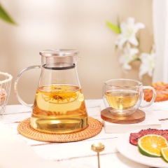 Glass Teapot with Integrated Stainless Steel Lid & Infuser – 900ml (H36) / 1200ml (H35) | CnGlass