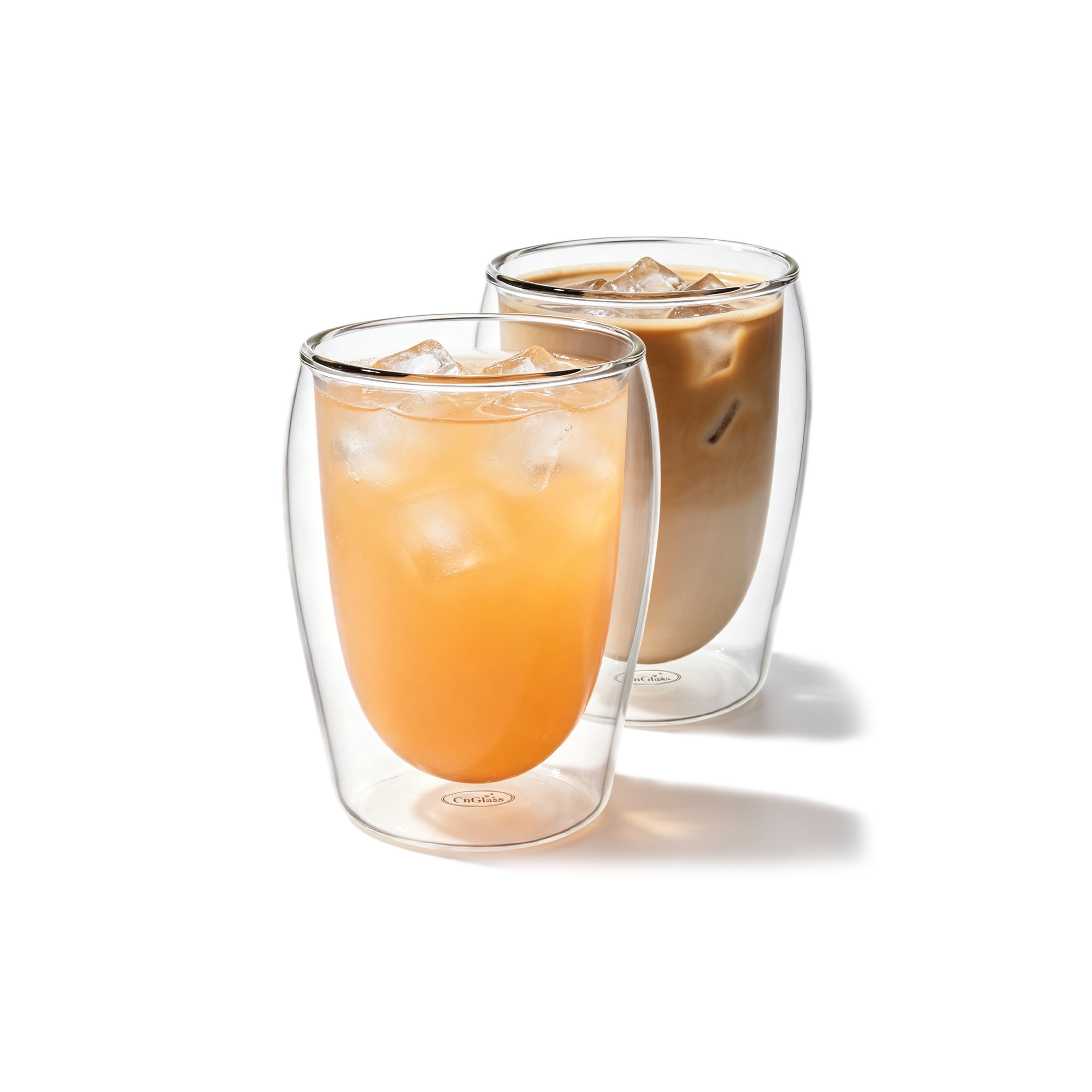 Ergonomic Glass Tumbler with Curved Design - 300ml (B7) | GnGlass