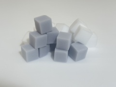 Weißer und grauer Magic Eraser-Schwamm, 30 x 30 x 30 mm, 20er-Pack