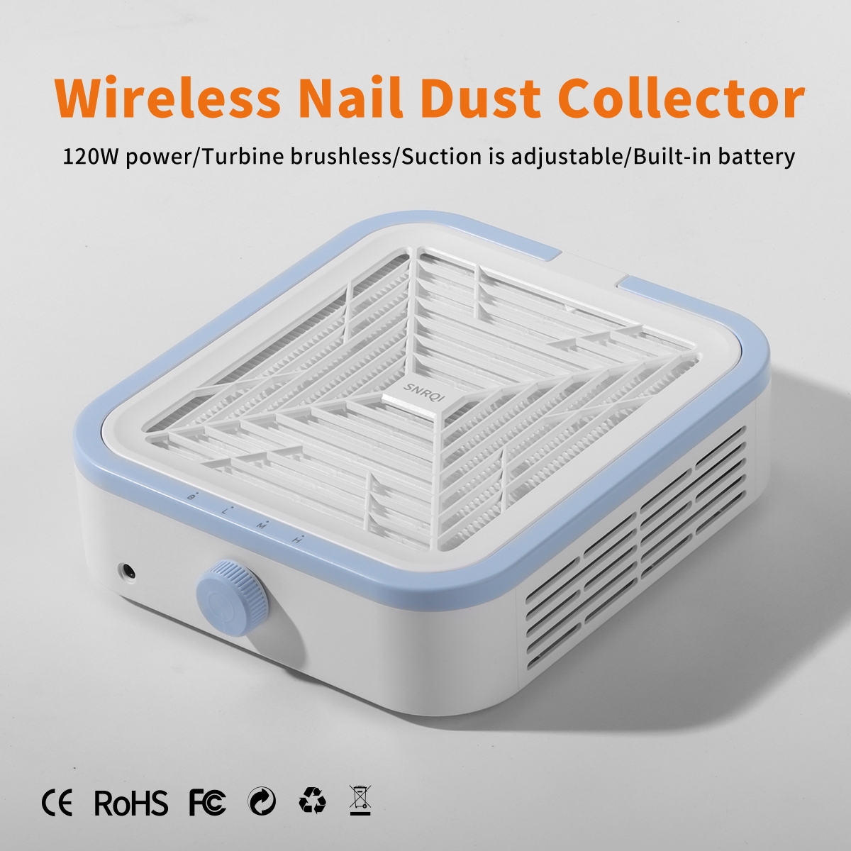 WL008 Turbine Brushless Cordless Nail Dust Collector