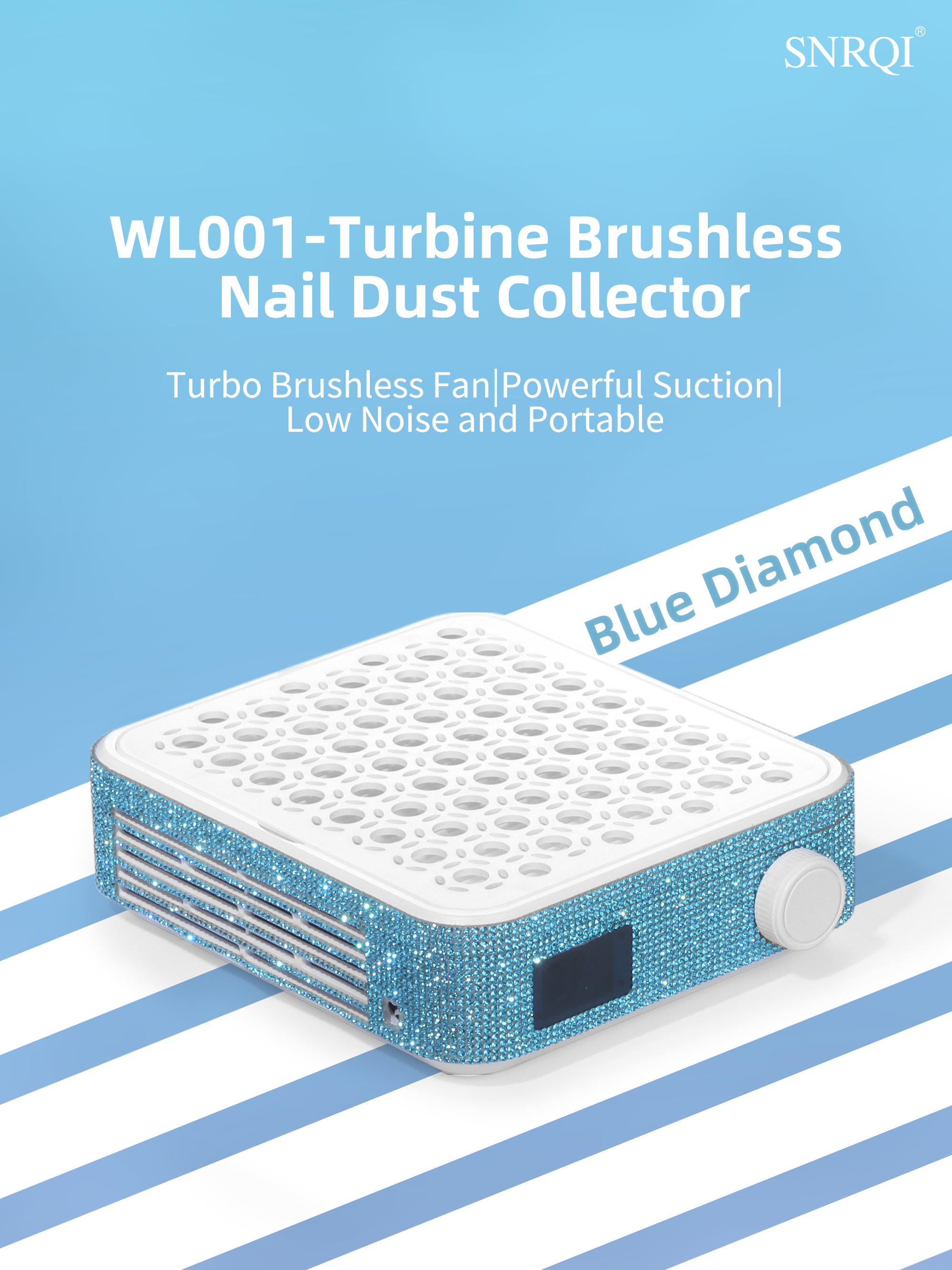 WL001 Turbine Brushless Nail Dust Collector