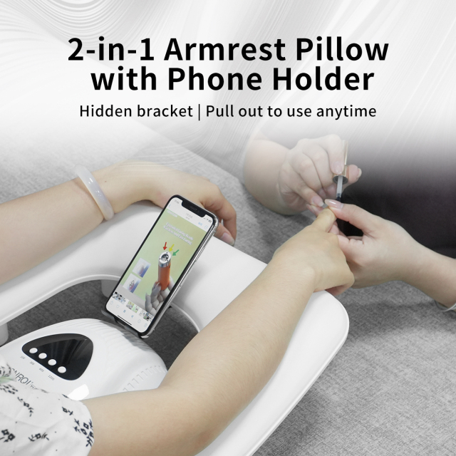 U2 Adjustable Height Armrest Pillow + Phone Holder