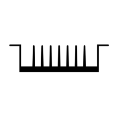 RX580-171-A1 Width：94 [3.69] x Height: 26 [1.02]