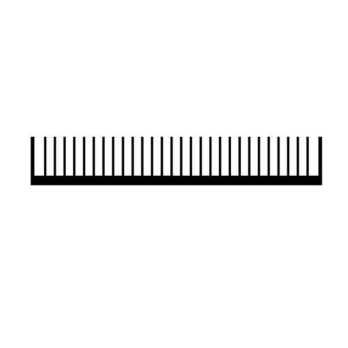 RX580-138-A1 Width: 300[11.81] x Height: 50 [1.97]