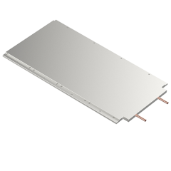 Cold plate copper pipe cooling channel Ф8.0[0.31]x390 [13.35]x 685 [26.97] for IGBT module