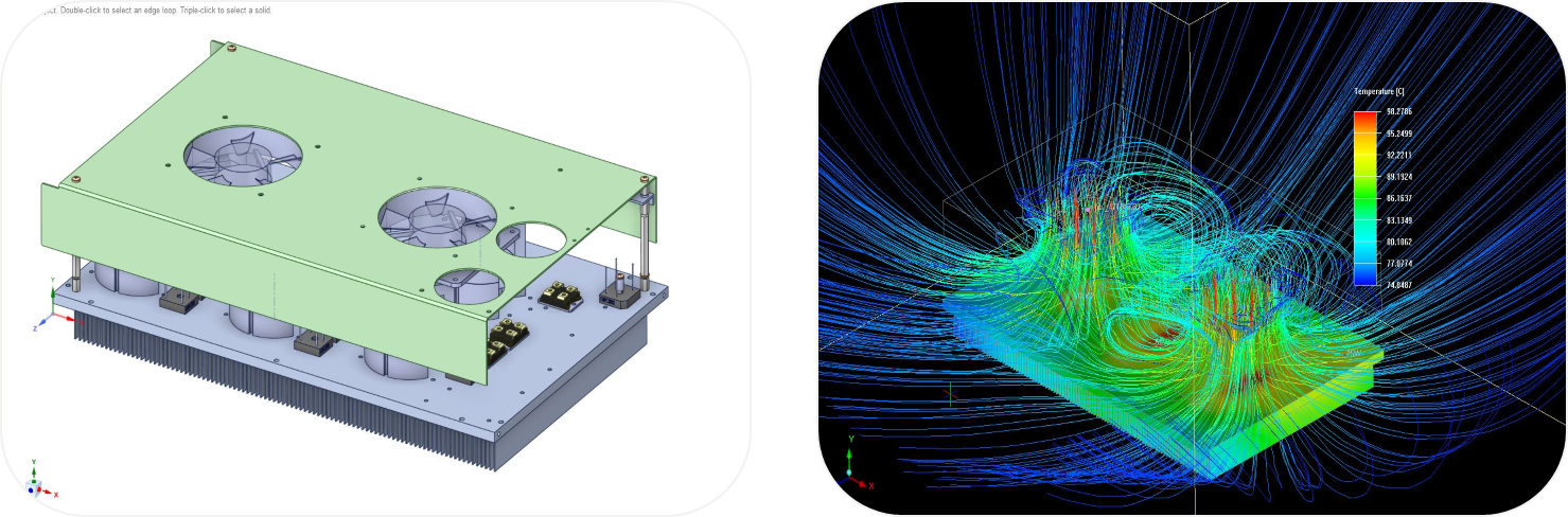 CFD-based thermal simulation result