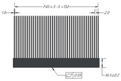 Skived Fin Heatsink for Aluminum   RX616-003-A1