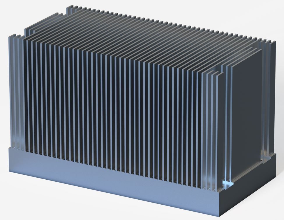 Skived Fin Heatsink for Aluminum   RX616-003-A1