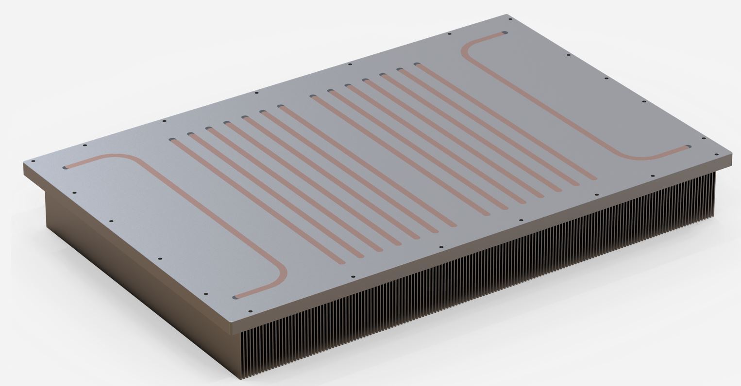 Skived Fin Heatsink for Aluminum and Heat pipe   RX616-024-A1