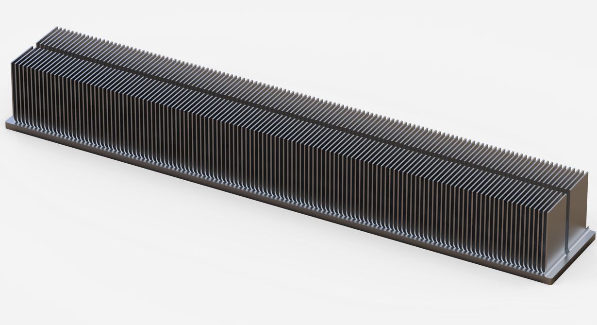 Skived Fin Heatsink for Aluminum   RX616-043-00
