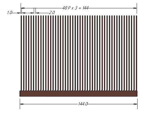 Skived Fin Heatsink for Copper C1100 & C1020   RX616-026-00