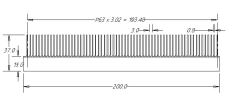 Skived Fin Heatsink for Copper   RX616-078-00