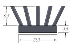 Forging  Pin Heatsink for AL    RX602-124-00