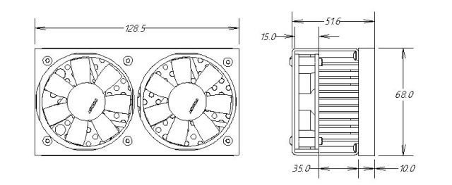 Forging  Pin Heatsink for AL    RX602-007-00