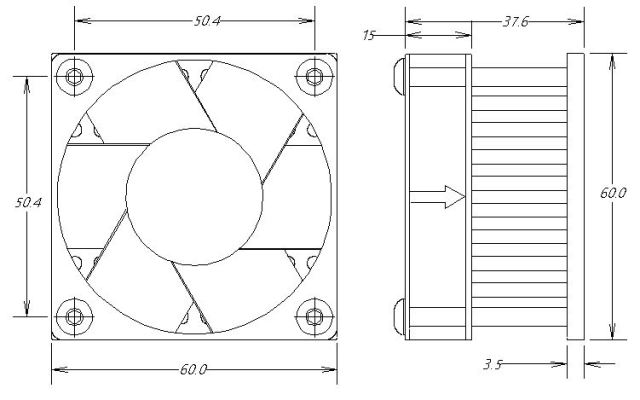 Forging  Pin Heatsink for AL    RX602-009-00