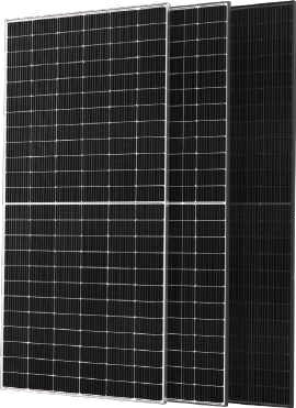 High Eﬃciency  Monofacial Solar Panels