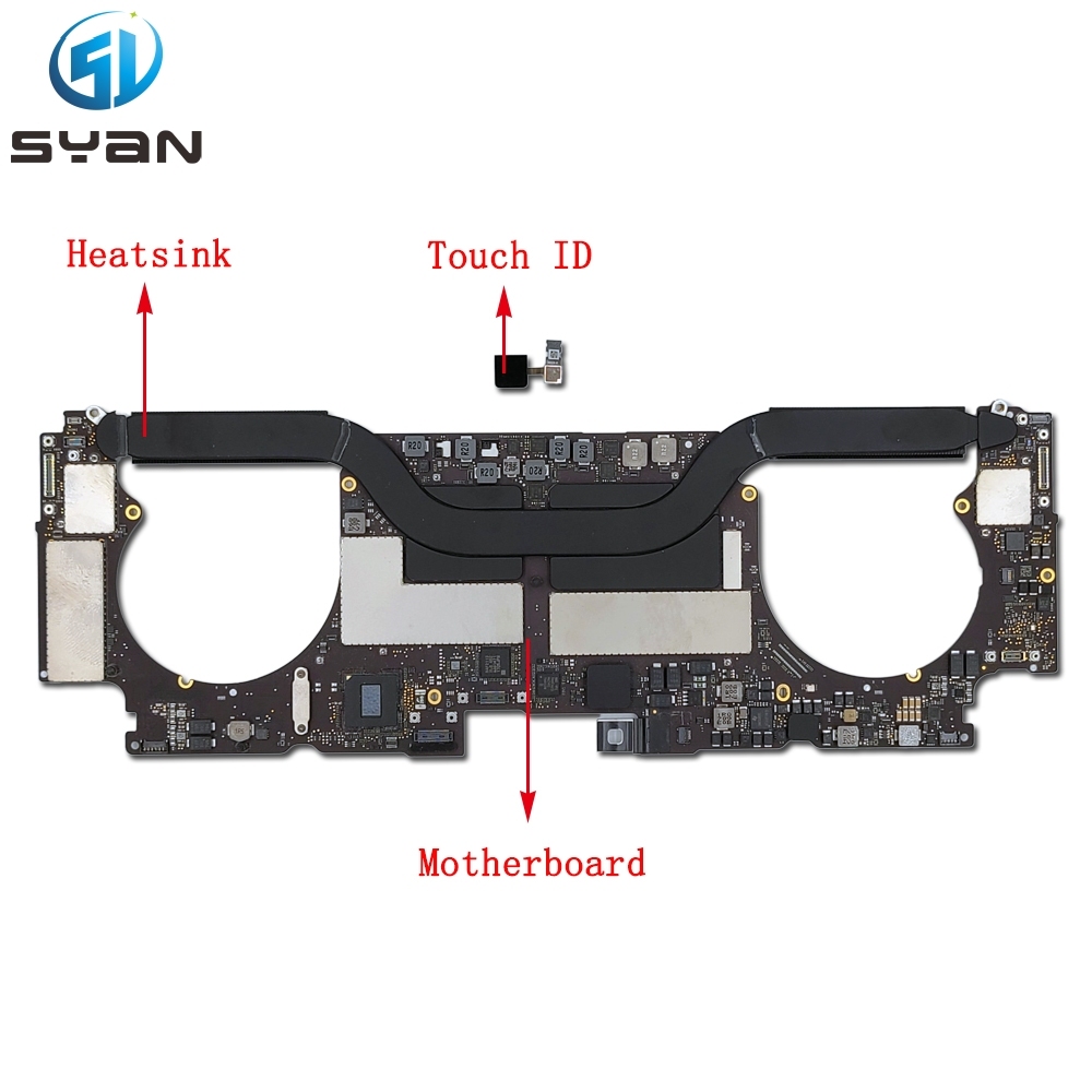 MacBook Pro Retina 15" Logic Board With Touch ID A1707 Motherboard 256G 512GB 1TB 820-00281-A 820-00928-A 2016 2017