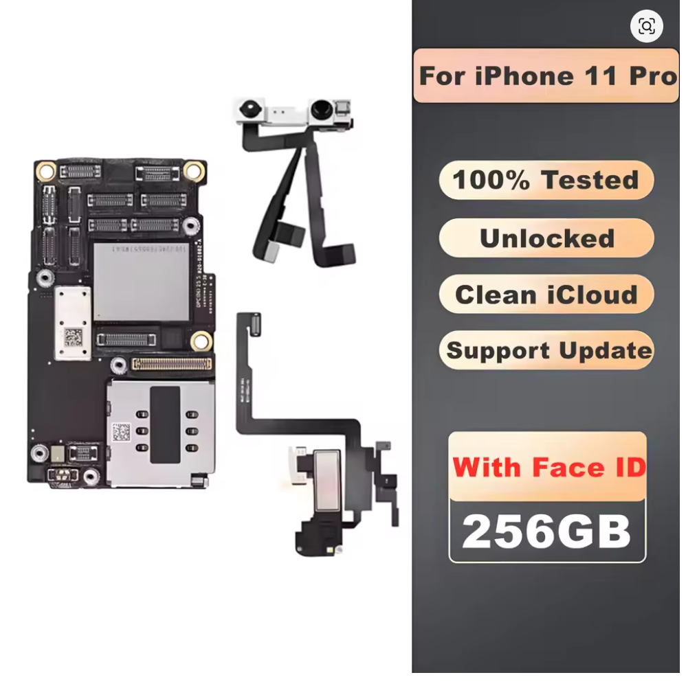 iPhone 11 Pro Max Mainboard Unlocked Logic Board No iCloud Support Update Motherboard For iPhone 11 / 11 Pro