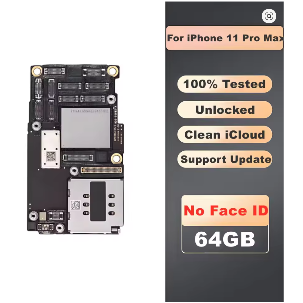 iPhone 11 Pro Max Mainboard Unlocked Logic Board No iCloud Support Update Motherboard For iPhone 11 / 11 Pro
