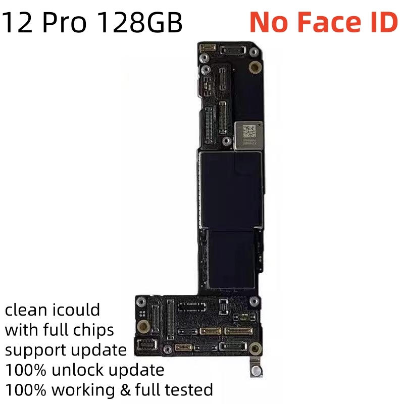 Fully Tested Authentic Motherboard For iPhone 12 Pro Max 128g/256g Unlocked Mainboard With Face ID Cleaned iCloud Fast Shipping