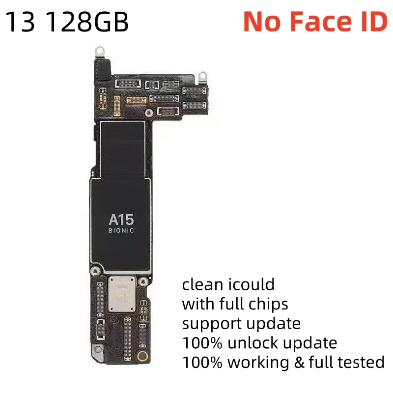 Fully Tested Authentic Motherboard For iPhone 13 Pro Max 128g/256g Unlocked Mainboard With Face ID Cleaned iCloud Fast Shipping