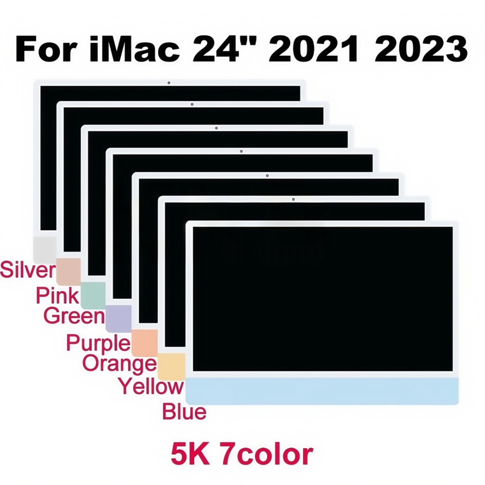 Tested LCD Screen Display Assembly For iMac 24 inch M1 M3 M4 5K A2438 A2439 A2874 A2873 A3247 A3137 2021 2023 2024 Years