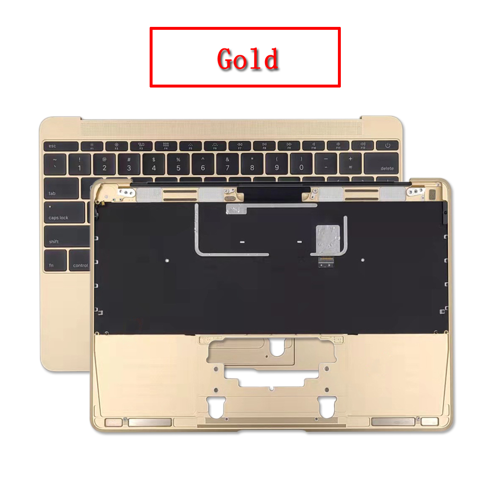 Original A1534 Topcase with US Keyboard 2015 2016 2017 For Macbook 12" A1534 Top Case Keyboards Backlit Grey Silver Gold Pink