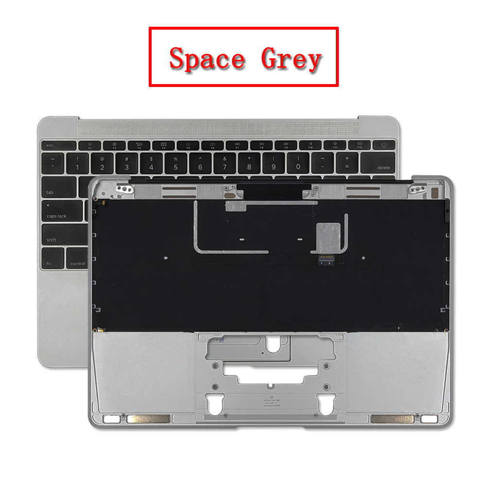 Original A1534 Topcase with US Keyboard 2015 2016 2017 For Macbook 12" A1534 Top Case Keyboards Backlit Grey Silver Gold Pink