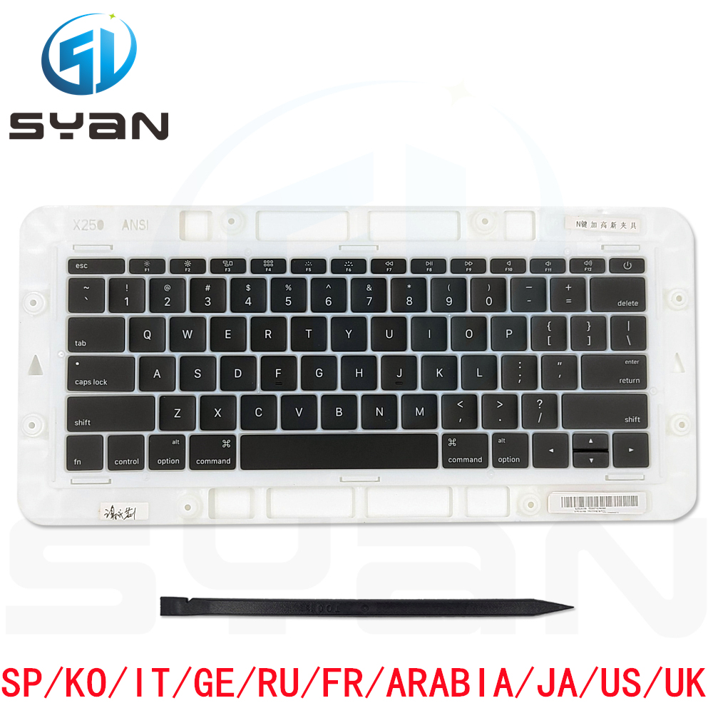 20 set macbook pro retina 13" 15" keycaps Replacement A1708 keys key caps keycap keyboard backlight 2016 2017
