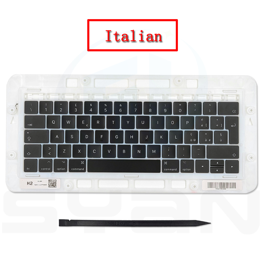 20 set macbook pro retina 13" 15" keycaps replacement A1989 A1990 A2159 keys key caps keycap keyboard backlight