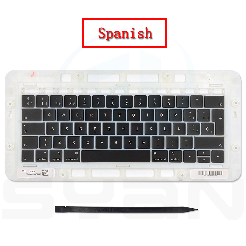 20 set macbook pro retina 13" 15" keycaps replacement A1989 A1990 A2159 keys key caps keycap keyboard backlight