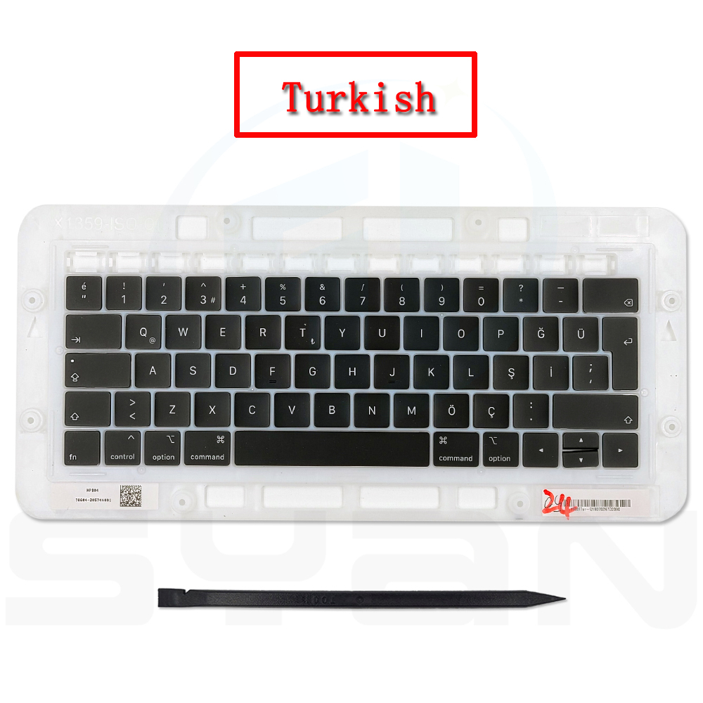 20 set macbook pro retina 13" 15" keycaps replacement A1989 A1990 A2159 keys key caps keycap keyboard backlight