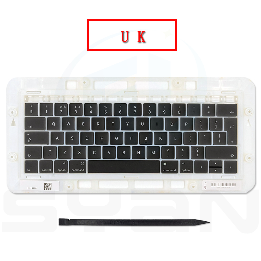 20 set macbook pro retina 13" 15" keycaps replacement A1989 A1990 A2159 keys key caps keycap keyboard backlight