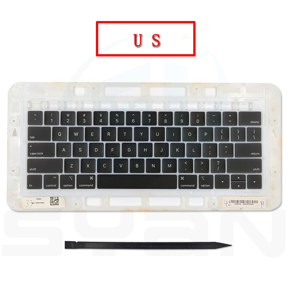 20 set macbook pro retina 13" 15" keycaps replacement A1989 A1990 A2159 keys key caps keycap keyboard backlight