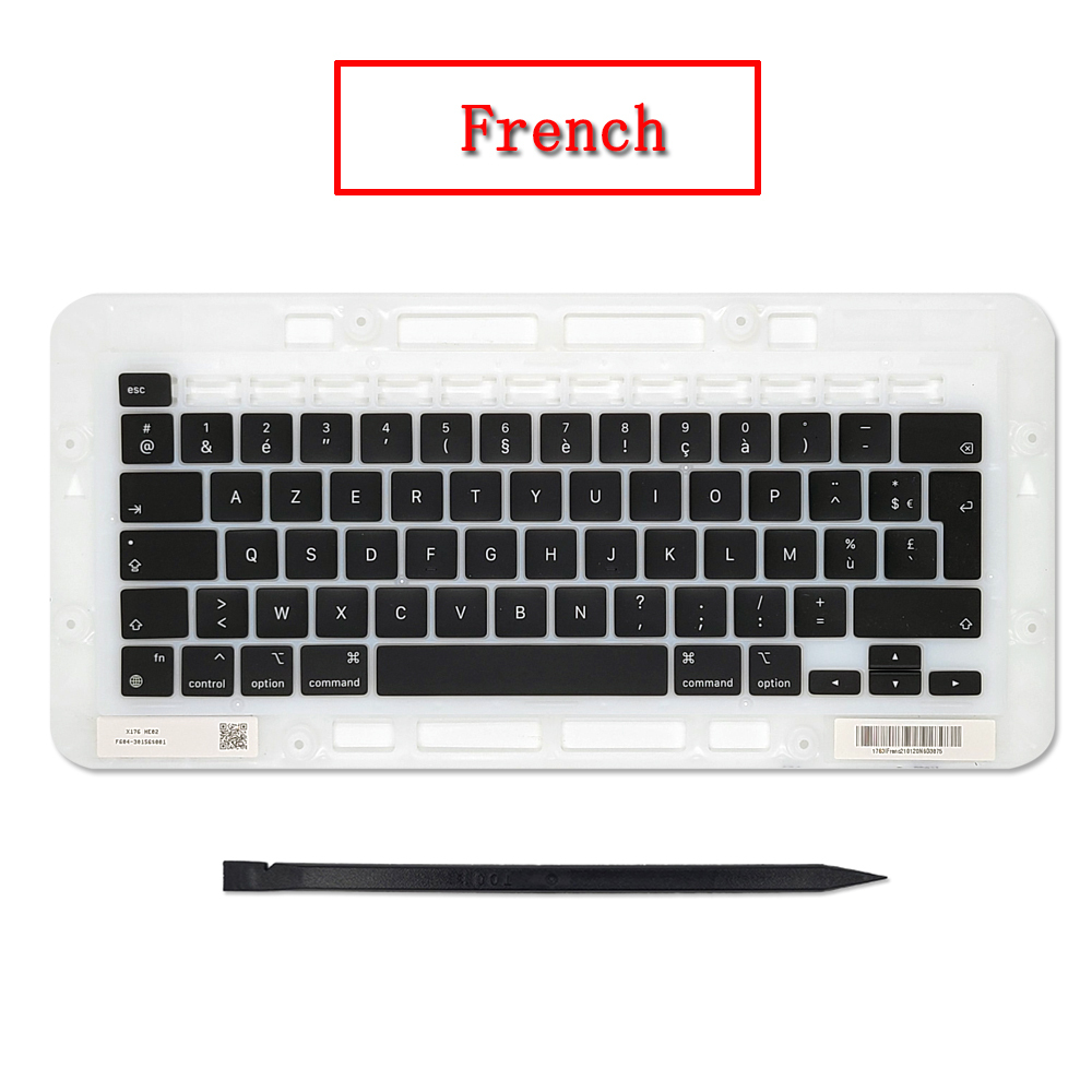 20 set Laptop A2338 Keycap Keys key Cap Keyboard Russian RU US UK French Spain Germany Italy For Macbook Pro Retina 13" M1 M2