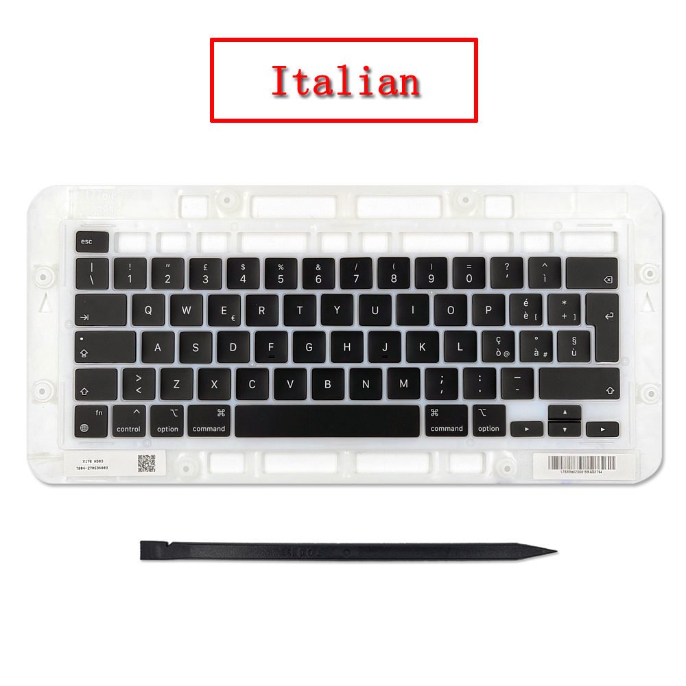 20 set Laptop A2338 Keycap Keys key Cap Keyboard Russian RU US UK French Spain Germany Italy For Macbook Pro Retina 13" M1 M2