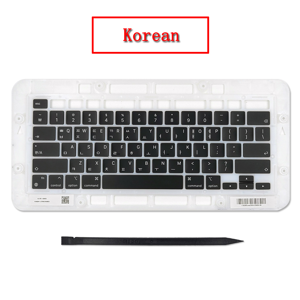 20 set Laptop A2338 Keycap Keys key Cap Keyboard Russian RU US UK French Spain Germany Italy For Macbook Pro Retina 13" M1 M2