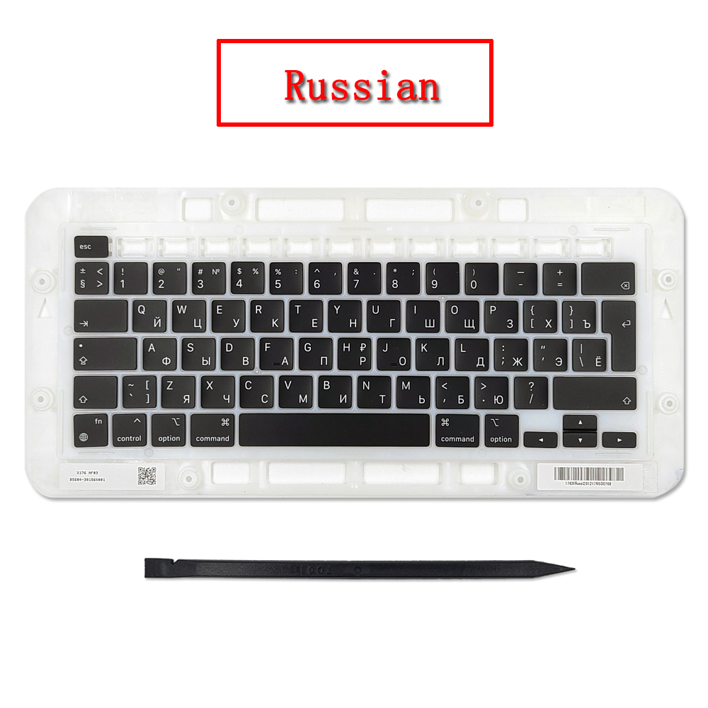 20 set Laptop A2338 Keycap Keys key Cap Keyboard Russian RU US UK French Spain Germany Italy For Macbook Pro Retina 13" M1 M2