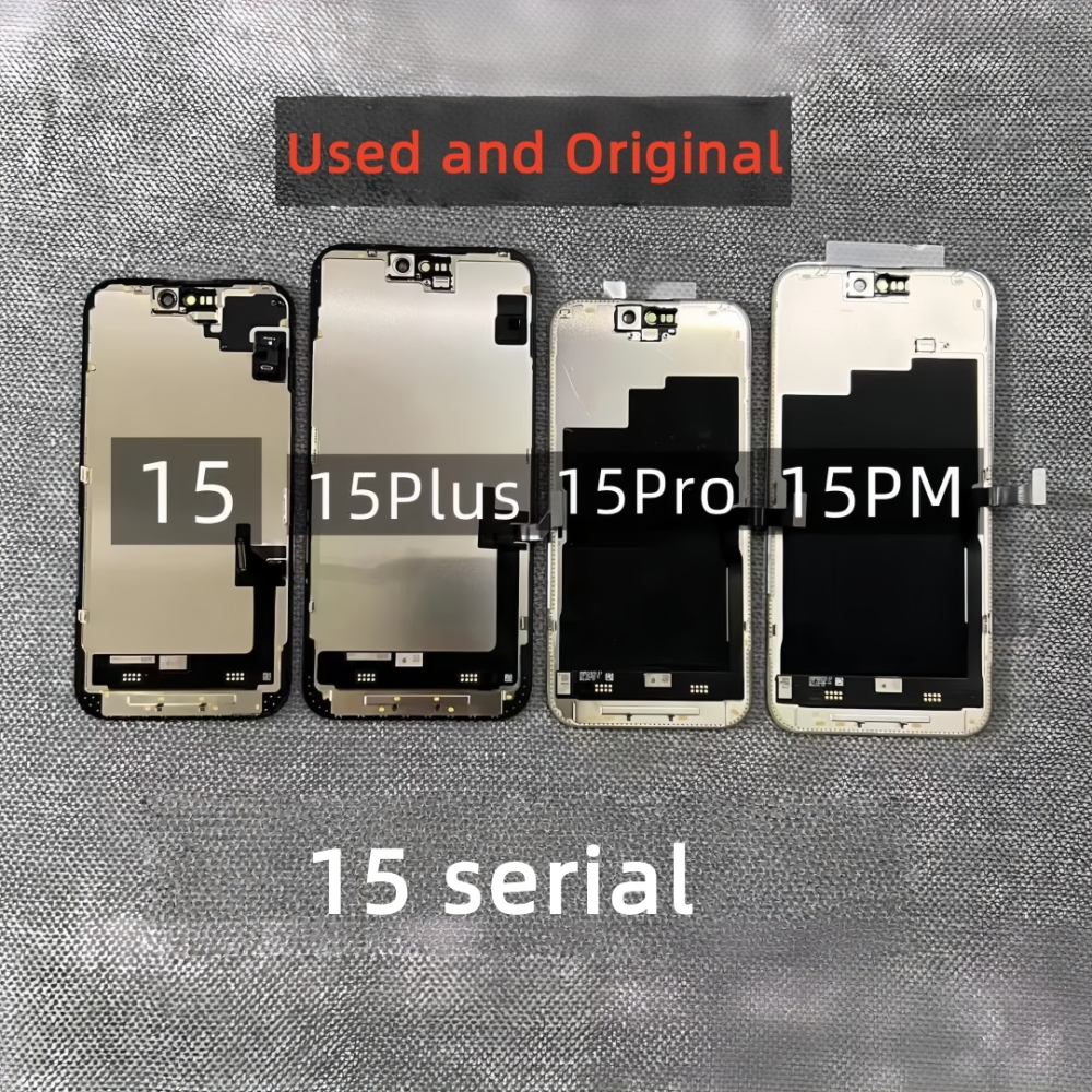 Original and Used Display For iPhone 15 16 17 Pro Max 15 Plus incell LCD Touch Screen 3D True Tone Digitizer Assembly Replacemen