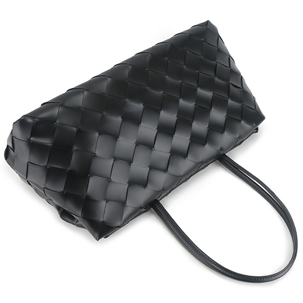 包包 托特包 腋下包 編織包 女生包包 真皮包包 單肩包 大容量手提包 韓系通勤包 編織托特包 黑色編織包