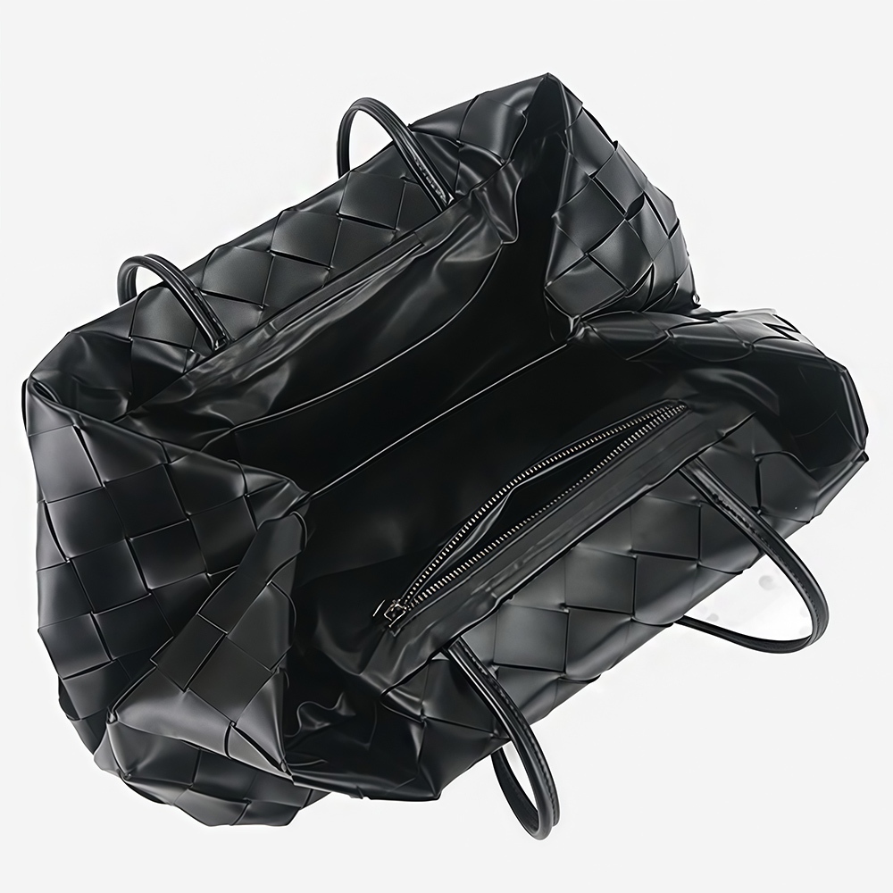 包包 托特包 腋下包 編織包 女生包包 真皮包包 單肩包 大容量手提包 韓系通勤包 編織托特包 黑色編織包