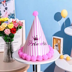 A variety of styles of party hats