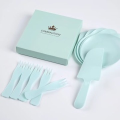 Water drop plate cake tableware: Available in five-person and ten-person portions