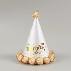 A variety of styles of party hats