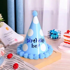 A variety of styles of party hats